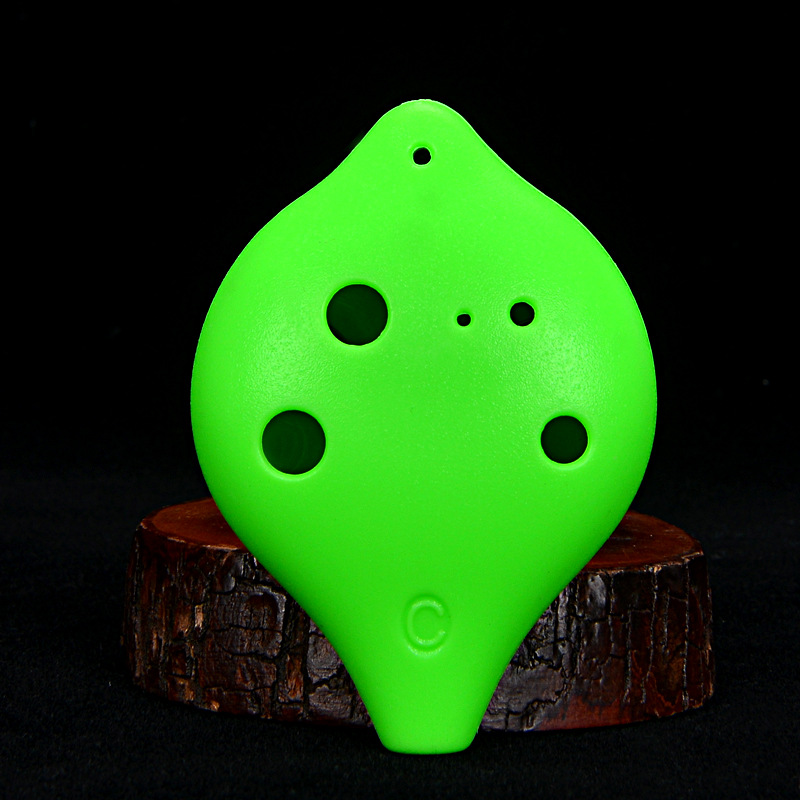 Seis agujeros Ocarina Alto agudos de plástico AC entrada de estudiantes Ocarina 6 hoyos Alto AC tuning Ocarina fábrica al por mayor