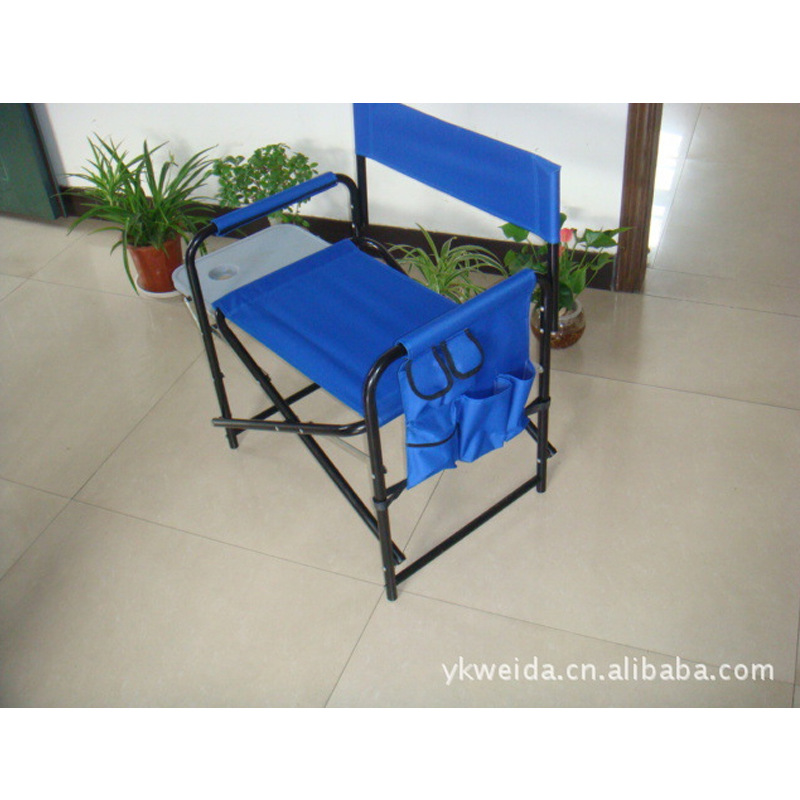 Suministro directo de fábrica silla plegable de metal Silla de ocio Silla de director de tubo de hierro Silla de playa