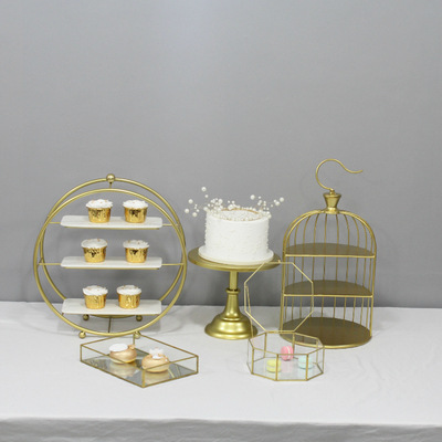 Decoración de mesa postre boda traje creativo Europeo placa pastel cumpleaños comida fría té soporte exhibición