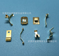 工厂生产电子五金配件 黄铜片冲压小弹片 镀金镀银导电铜片插片