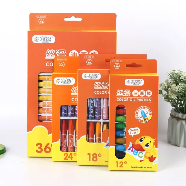 Source C New World Children's Oil Painting Stick Crayon Baby Painting Brush Graffiti Student Stationery Art Set