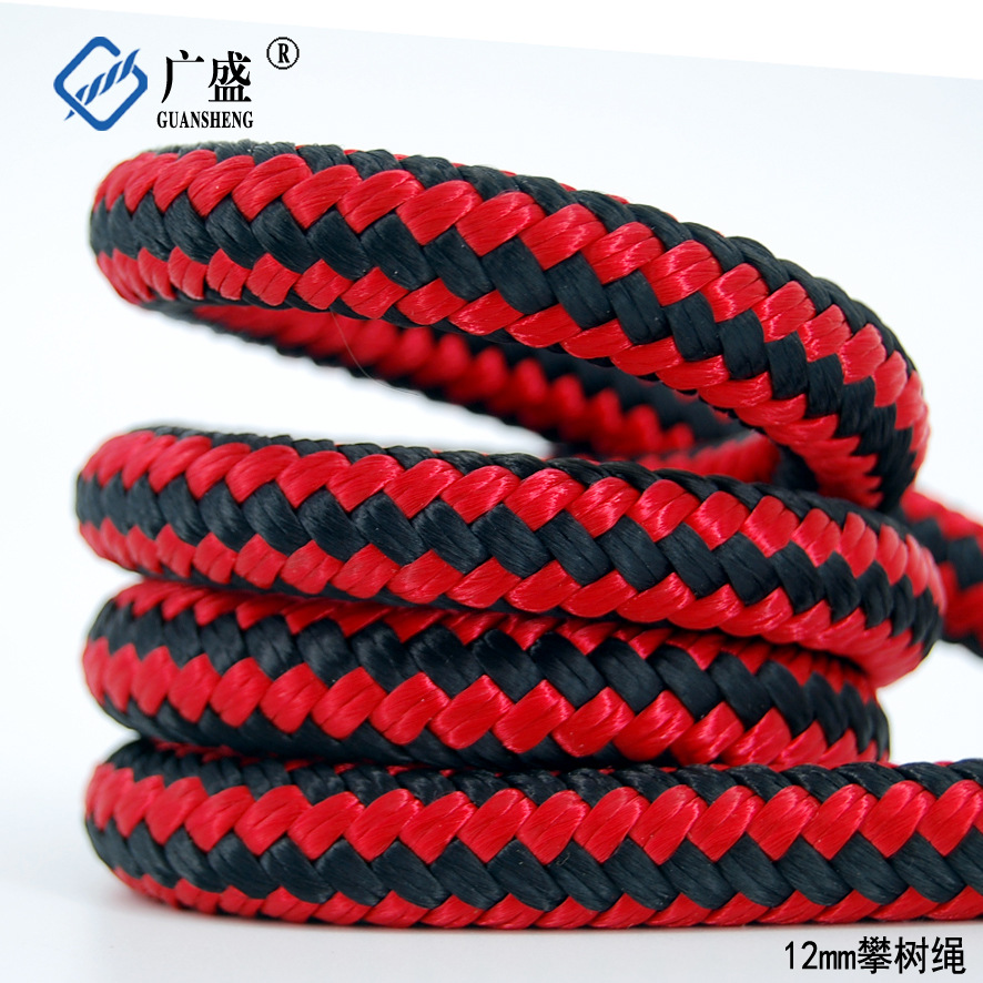 广盛12mm树上作业绳游艇绳码头绳高空作业绳登山绳