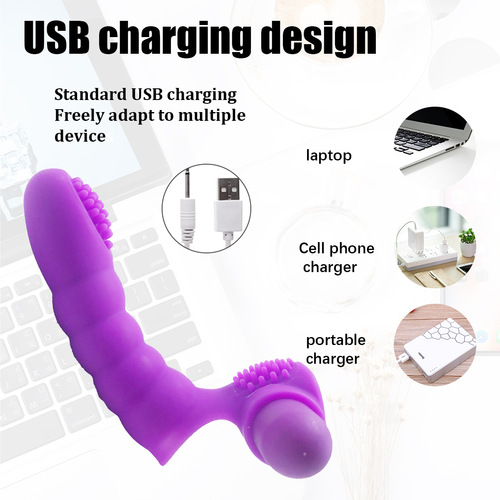 ORISSI rechargeable silicone finger vibrator set G-spot pick-up set couple teasing and flirting adult sex toys