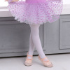 Children's summer tights, dancing white demi-season socks