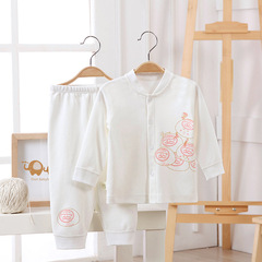 嬰兒內衣春秋純棉a類無骨睡衣男女寶寶分體套裝批發兒童秋衣秋褲