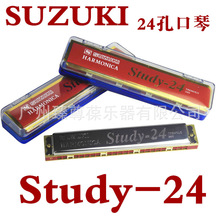 初学入门铃木口琴24孔复音成人Study-24儿童学生学校学习琴c调