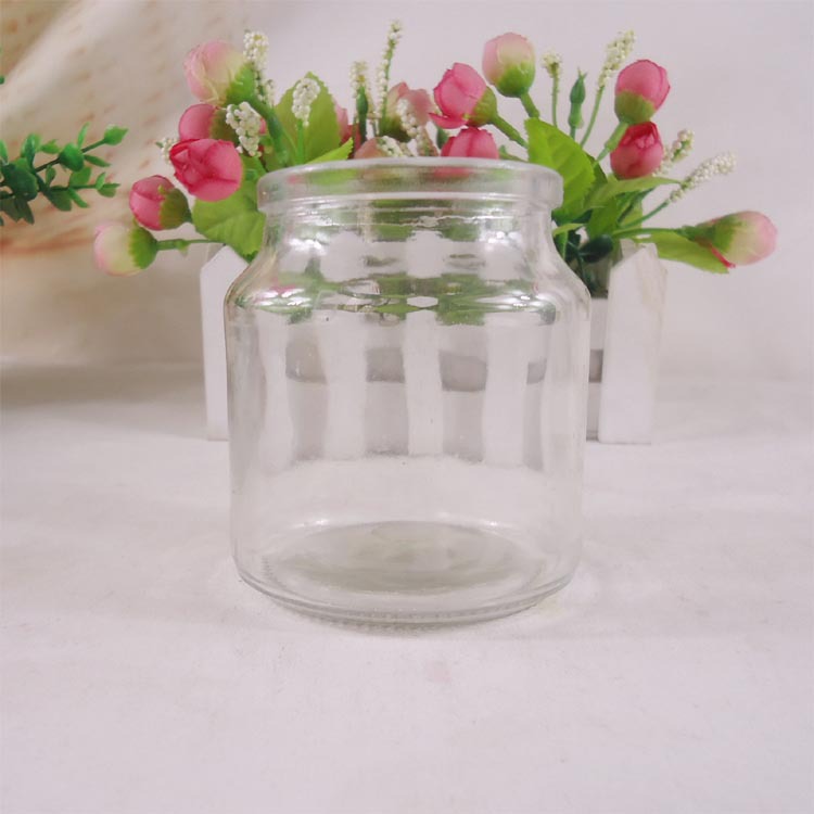 厂家直销圆形蜡烛玻璃瓶玻璃烛台空瓶 工艺玻璃蜡烛罐加工