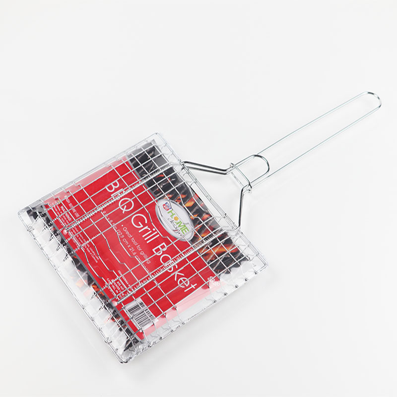 Fábrica directa de barbacoa red de pescado asado clip de barbacoa clip de alambre de parrilla de barbacoa cromada hamburguesas redes de barbacoa clip de barbacoa al aire libre