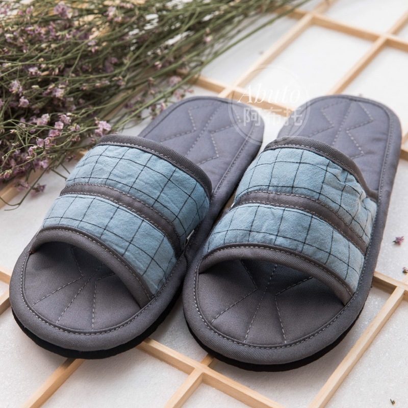 03 Manufacturer Delivers Scandinavian Style Simple Men's Fabric Pure Cloth Bottom Home Slippers