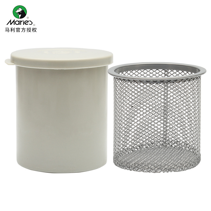 Marley G51016 contenedor de lavado de la pluma de acero inoxidable de pintura al óleo de plástico filtro interior de pantalla de arte profesional pluma Cubo de lavado