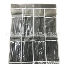 无纺布pvc透明插动漫卡袋化妆内衣 火车文具公司打卡套收纳布架