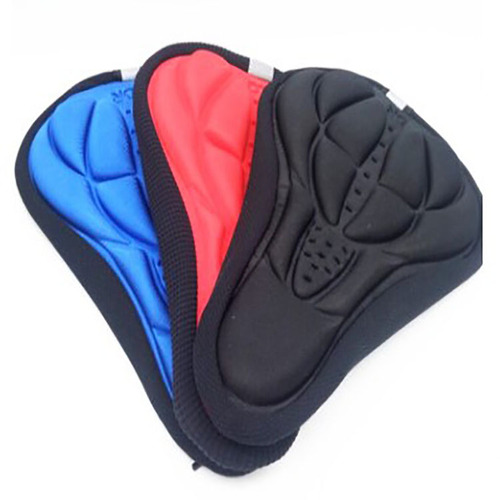 Mountain bike 3D seat cushion cover bicycle seat cushion bicycle thickened silicone sponge seat cushion soft saddle equipment accessories seat cover