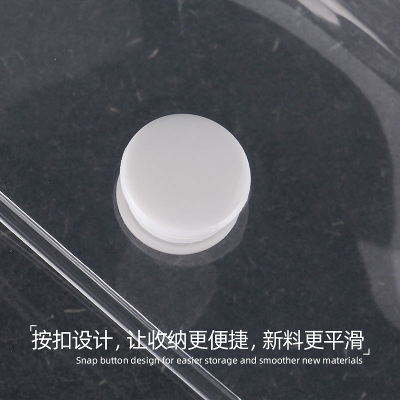 Eva bolsa de embalaje transparente impermeable cosméticos traje de viaje bolsa de botón tridimensional caliente presionando bolsa de almacenamiento diario en stock