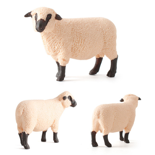 Model of solid static simulation wildlife goat sheep Shropshire Juniper series ornament for foreign trade and cross-border trade