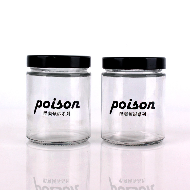 透明玻璃圆形高盖密封酱菜瓶蜂蜜瓶通用包装罐头瓶果酱燕窝瓶