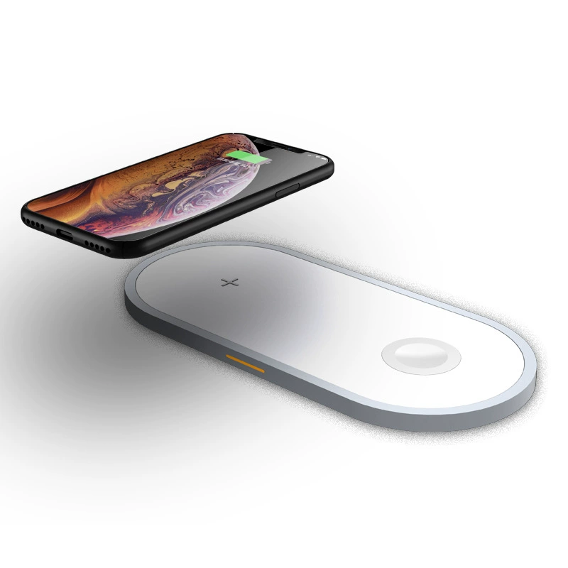 Apple, универсальное беспроводное быстрое зарядное устройство, с синхронизацией с телефоном, совместимо с часами, наушниками, 10W, три в одном