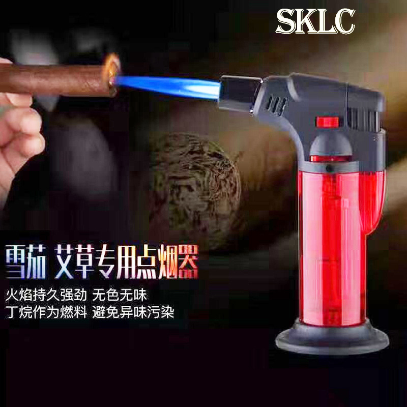 Moxibustion Lighter Inflatable Incense Barbecue Cigar Baking Spray Gun Lighter Windproof 603 High Temperature Welding Gun