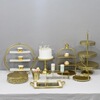 Golden dessert jewelry, props, set, European style, 14 pieces