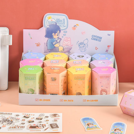 BentotoHouse和纸胶带 猜猜盒系列第二弹 8款创意手帐DIY装饰贴画