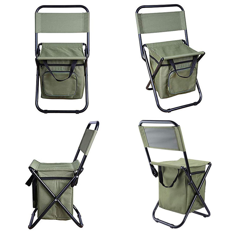 Nueva Silla de playa portátil plegable silla multifuncional portátil al aire libre pesca taburete fábrica por mayor