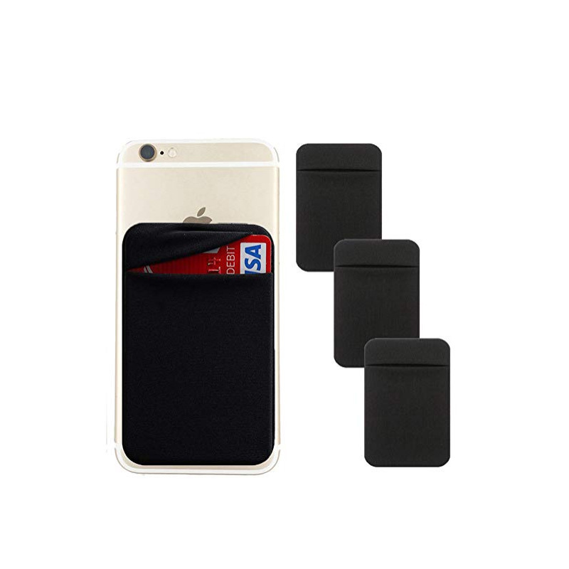 En stock suministro multifunción titular de la tarjeta del teléfono móvil tarjeta bancaria titular de la tarjeta de autobús logotipo impreso