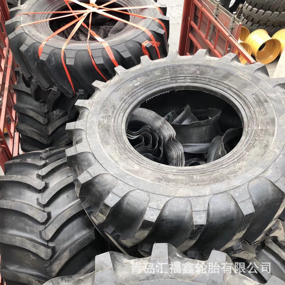 出口/批发HFX农业人字胎 R-1花纹30.5L-32联合收割机轮胎可配钢圈