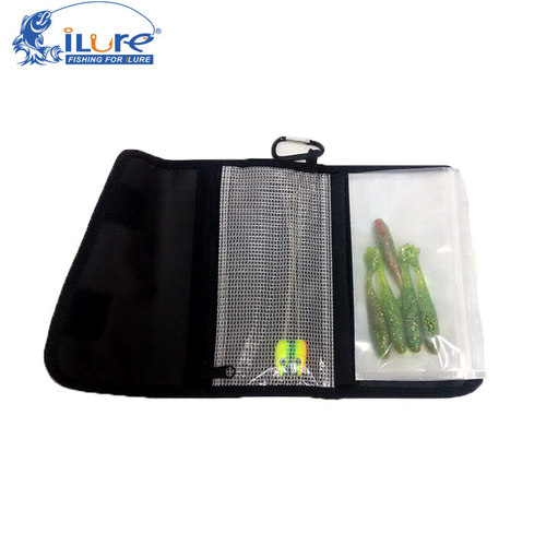 Eluya bait bag, soft bait bag, fishing gear bag, fake bait storage bag, fishing bait bag, Luya bait box with 6 ziplock bags