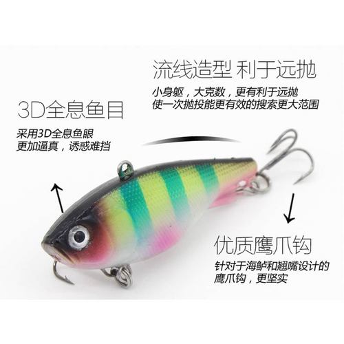 Luya fake fishing bait 18g, fake bait package lead VIB, soft fish soft bait, sea bass soft plastic fishing bait 13g