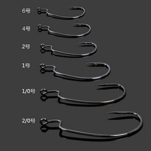 Luya Fishing Luya Crank Hook Soft Bait Hook High Carbon Hook Small Shrimp Hook Soft Worm Hook Texas Fishing Group Accessories Hook