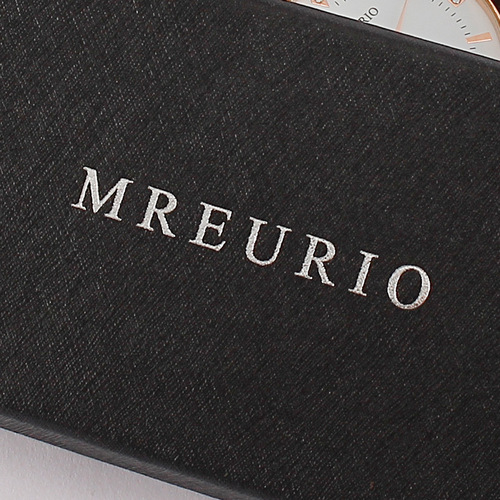 MREURIO品牌手表礼盒 原装包装盒高档十字纹表盒源头厂家代发