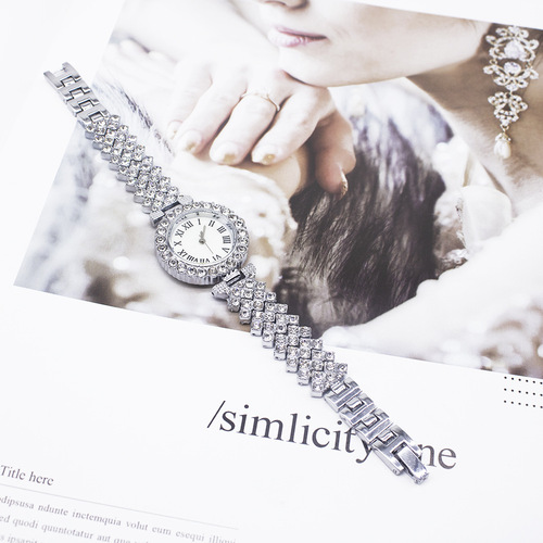 wristwatch bracelet ladies watch fashion diamond foreign trade watch set
