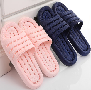 Wholesale Hotel Hotel home bathroom staff dormitory non-slip wear-resistant soft bottom thick bottom men's indoor and outdoor slippers women