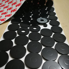 廠家批發台燈防滑硅膠墊片 定做霧面磨壓硅膠圈 自粘網格橡膠墊片