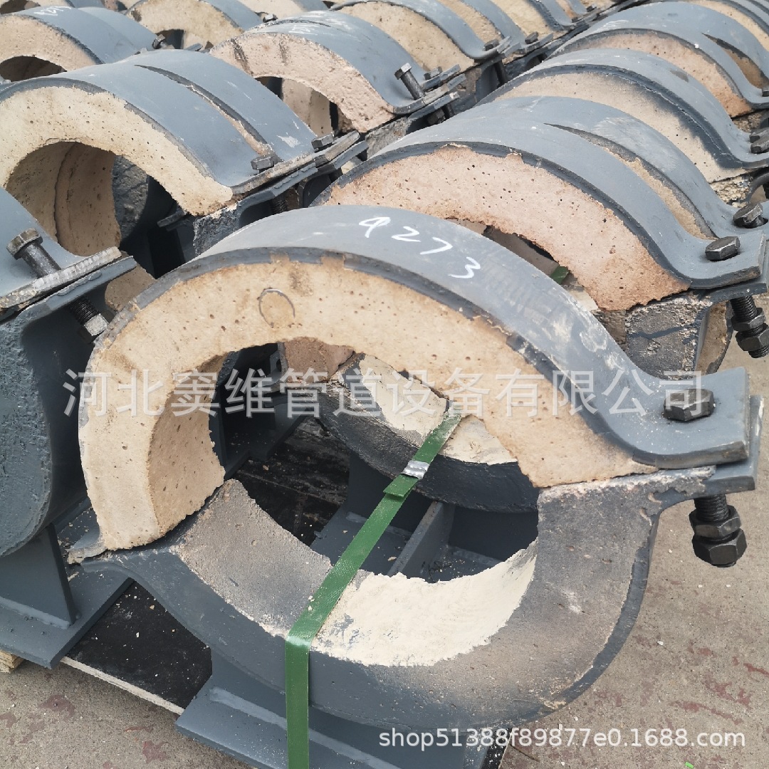 聚氨酯保冷管托架空导向固定支坐 蒸汽管道高效蛭石隔热管托支架