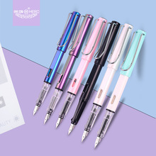 正品HERO英雄钢笔359正姿笔学生练字墨囊钢笔刻字免费送6支墨囊