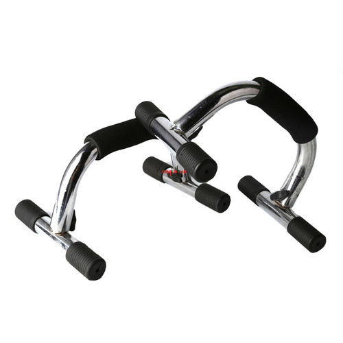 Iron I-shaped push-up stand, sit-ups and push-up support, I-shaped chest muscle fitness equipment push-up device
