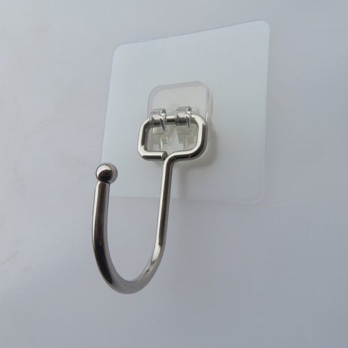 Wholesale stainless steel seamless large hooks waterproof strong stickers without punching large adhesive hooks large towel brushed hooks