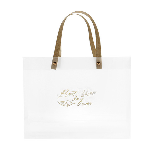 pp gift handbag wedding candy plastic transparent handbag frosted handbag wholesale wedding gift bag