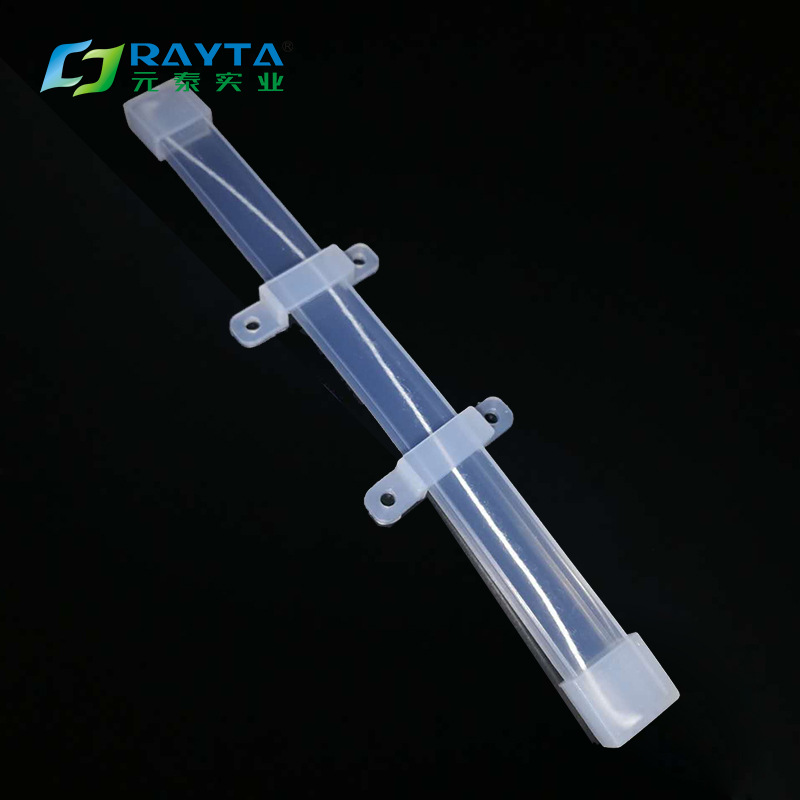 厂家供应 8宽高透8mm灯带套管 3528灯条套管10*4硅胶套管耐高低温
