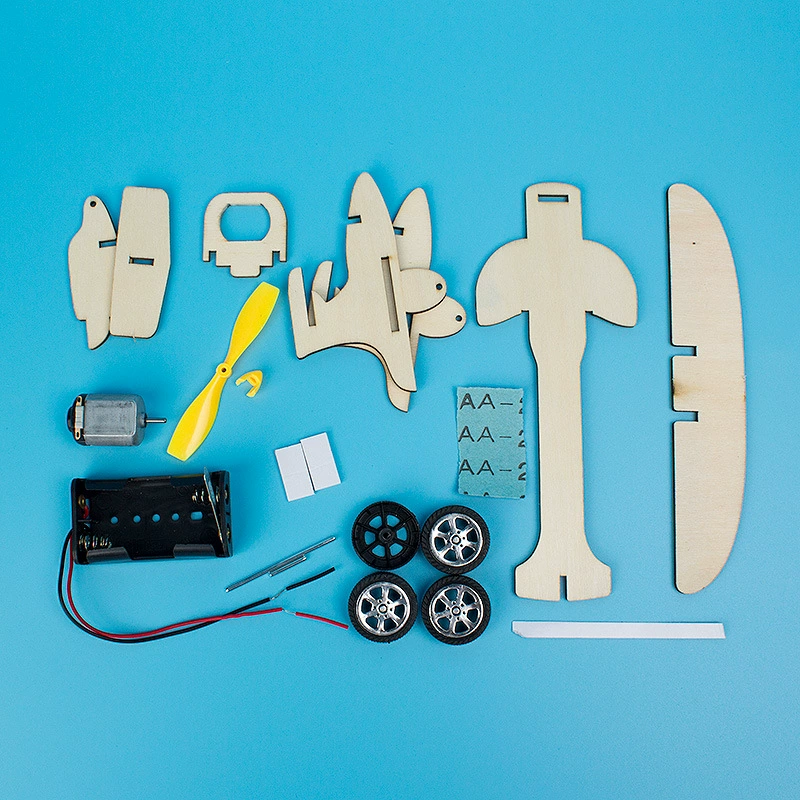 Glider for elementary school students, airplane, work materials set, handmade, mini experiment