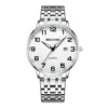 B-558 men's silver shell white surface steel strap