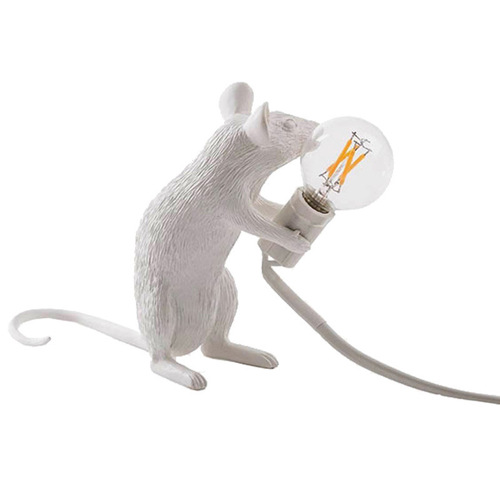 跨境老鼠台灯北欧动物灯具客厅餐厅卧室服装店卡通老鼠树脂台灯