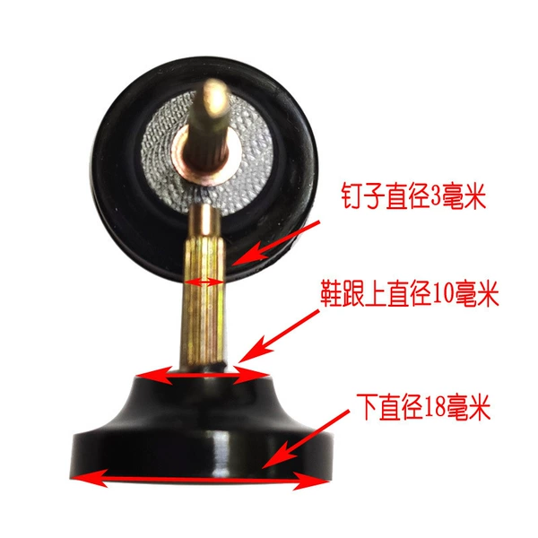 Black thick core 10*18mm 1 pair
