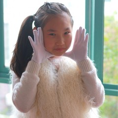 White children's finger gloves performance five-finger middle and primary school students etiquette dance white gloves summer thin model gloves for kids