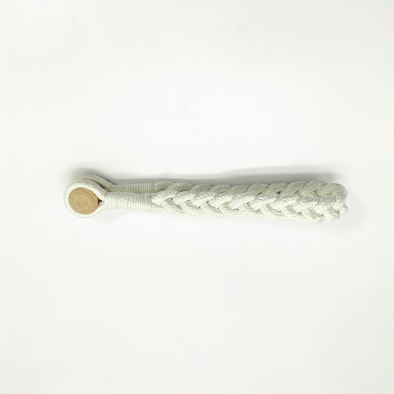 Abrazadera magnética para cortinas de madera natural y algodón_voghion.com