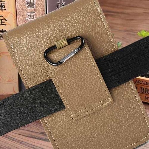 New Men's Thin Double Layer Waist Bag with Belt Multifunctional Mobile Phone Bag Waterproof Mini Pocket Bag Manufacturer Wholesale