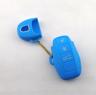 silicone European imported car special – Static Rod/Key Bag - sky-blue