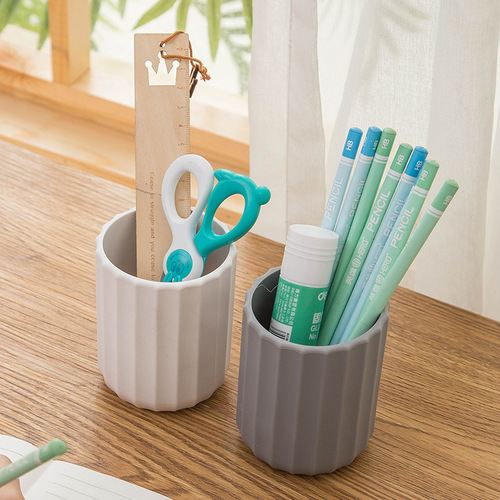 Nordic ins pen holder creative desktop fashion simple makeup pen storage office student pen holder stationery storage box