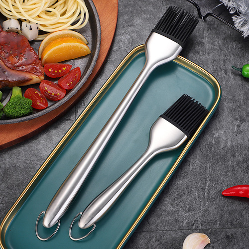 High temperature resistant barbecue brush barbecue brush oil brush silicone brush baking brush seasoning brush kitchen brush 304 stainless steel