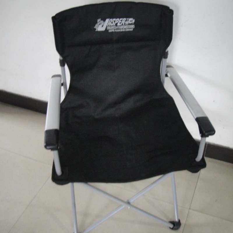 Suministro directo de fábrica simple moda metal plegable Silla de excursión al aire libre Silla de camping tubo de aluminio reposabrazos ocio Silla de playa